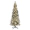 Haute Decor Lexington Artificial Flocked Fir Slim Christmas Tree